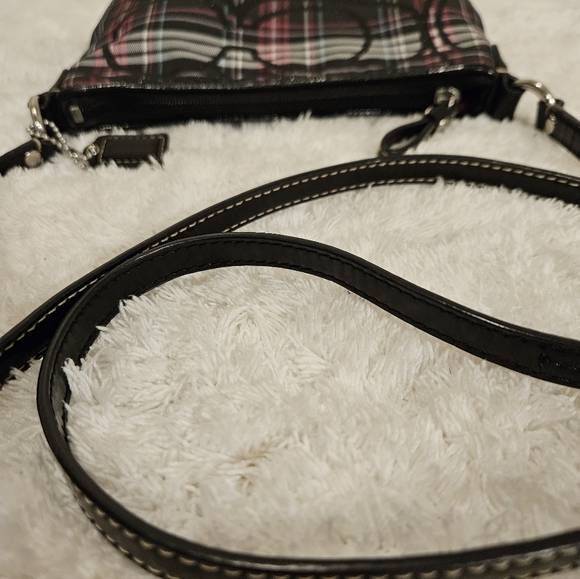 Coach Crossbody Bag in Black and Pink Plaid - Picture 9 of 9